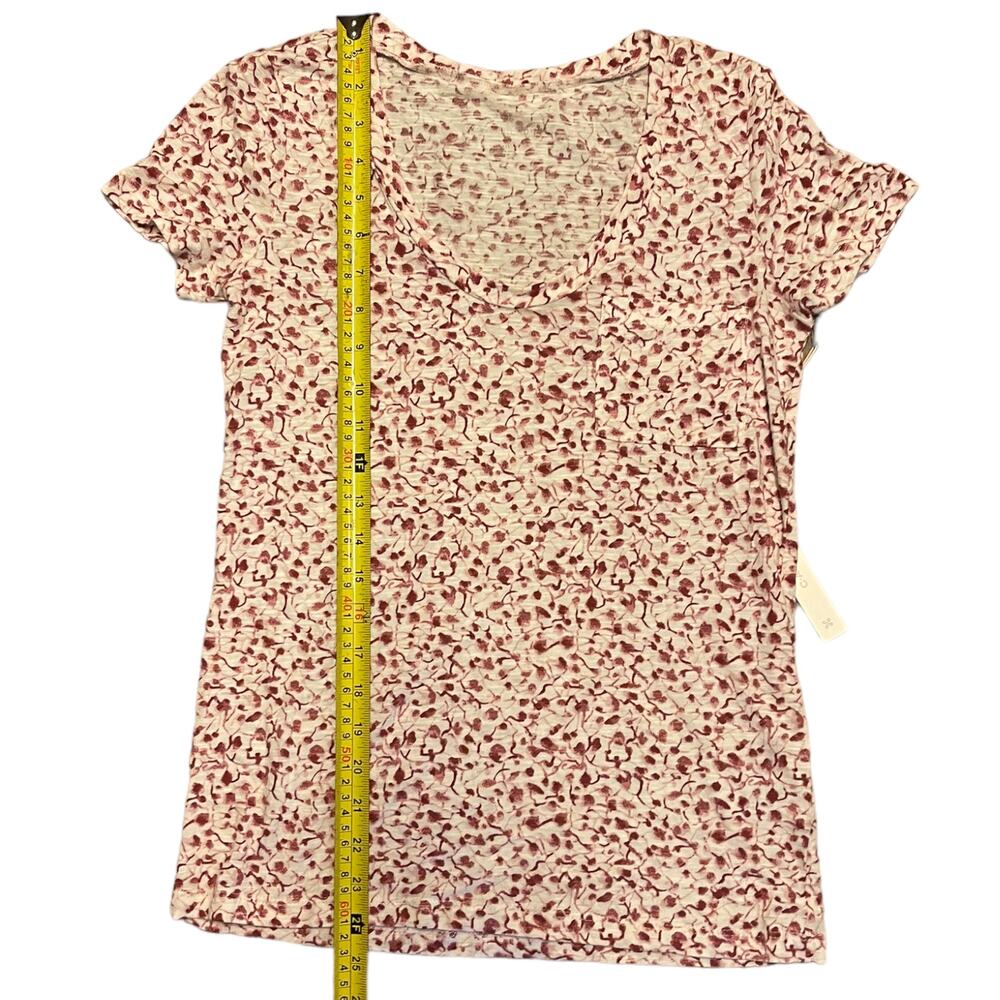 Caslon White Pink Cotton Blend Shirt Size XXS NEW - Picture 3 of 4